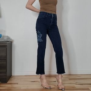 Massimo Dutti embroidered jeans